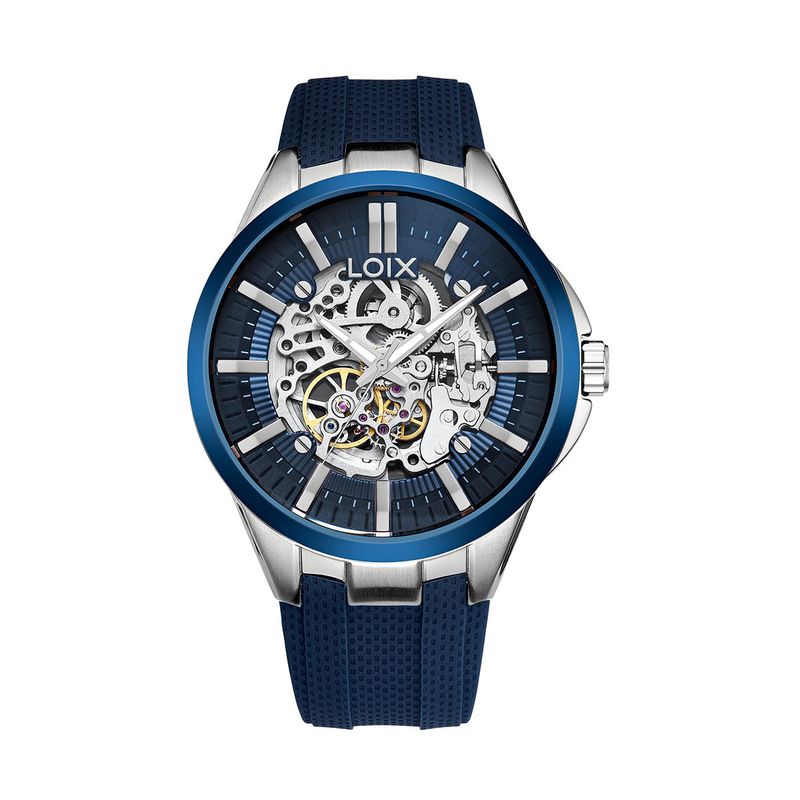 LOIX - Reloj hombre LA2132-4 Azul con Plateado con tablero azul