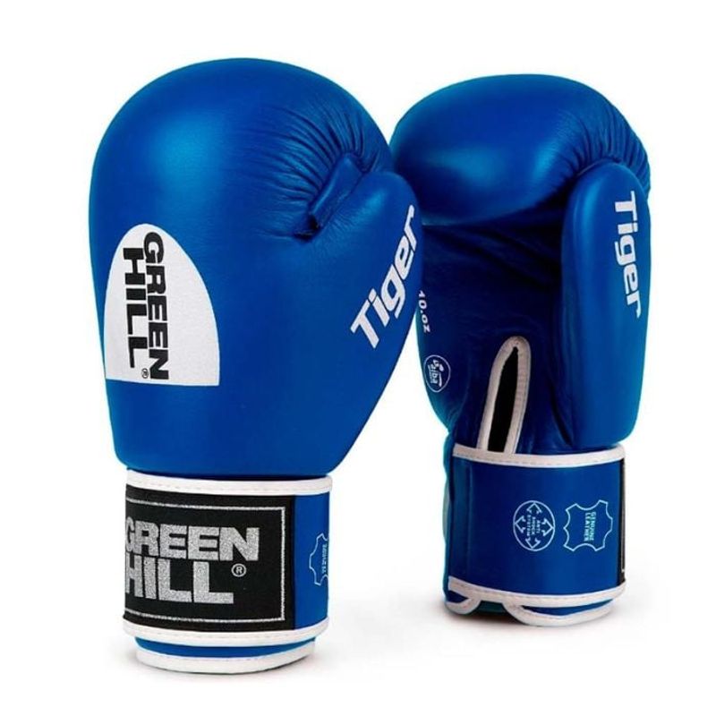 GENERICO - Guantes de Boxeo Ref Tiger Approved IBA Color Azul 12 oz