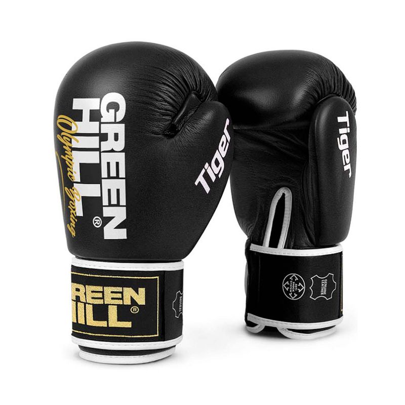 GREENHILL - Guantes de Boxeo Ref Tiger Color Negro 10 0z