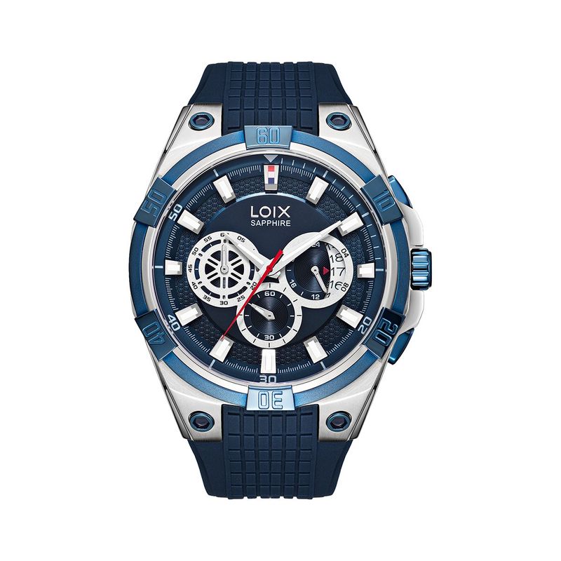 LOIX - Reloj hombre LA2133-3 Azul con Plateado con tablero azul