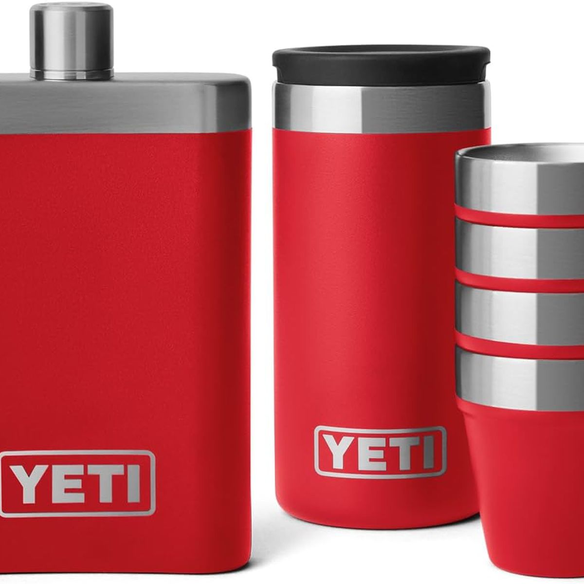 YETI - Frasco YETI 7 oz con juego de vasos de chupito,modelo Rescue