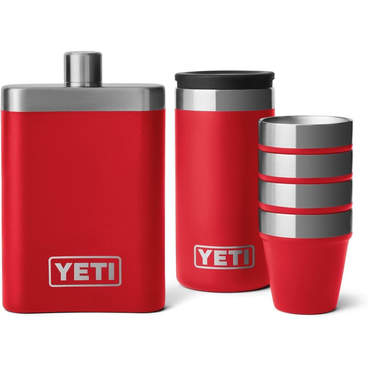 YETI - Frasco YETI 7 oz con juego de vasos de chupito,modelo Rescue
