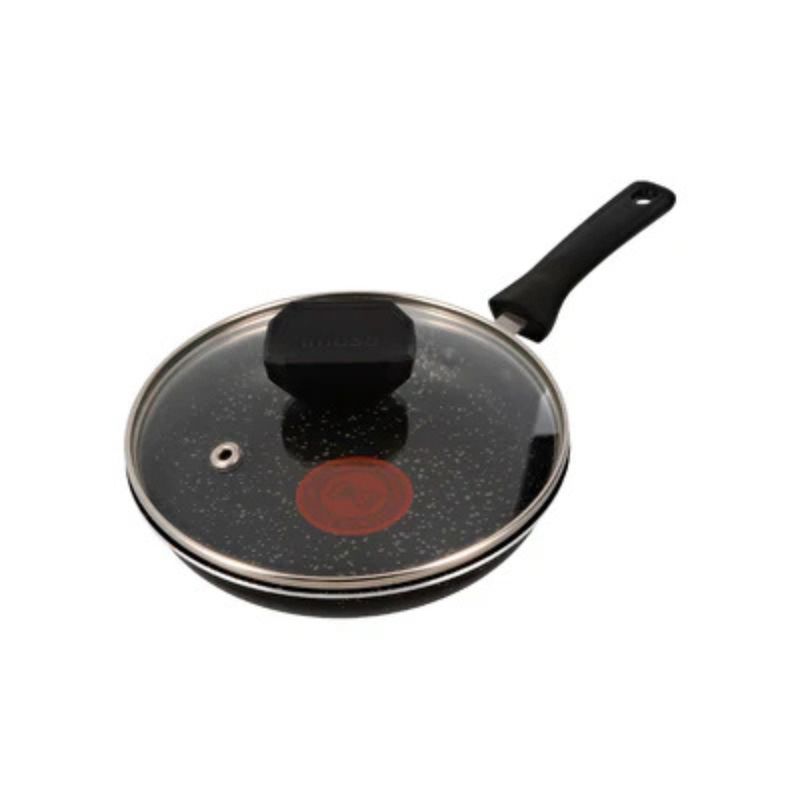 IMUSA - Cacerola de 16 Cm Tapa de Vidrio Anti Adherente Force