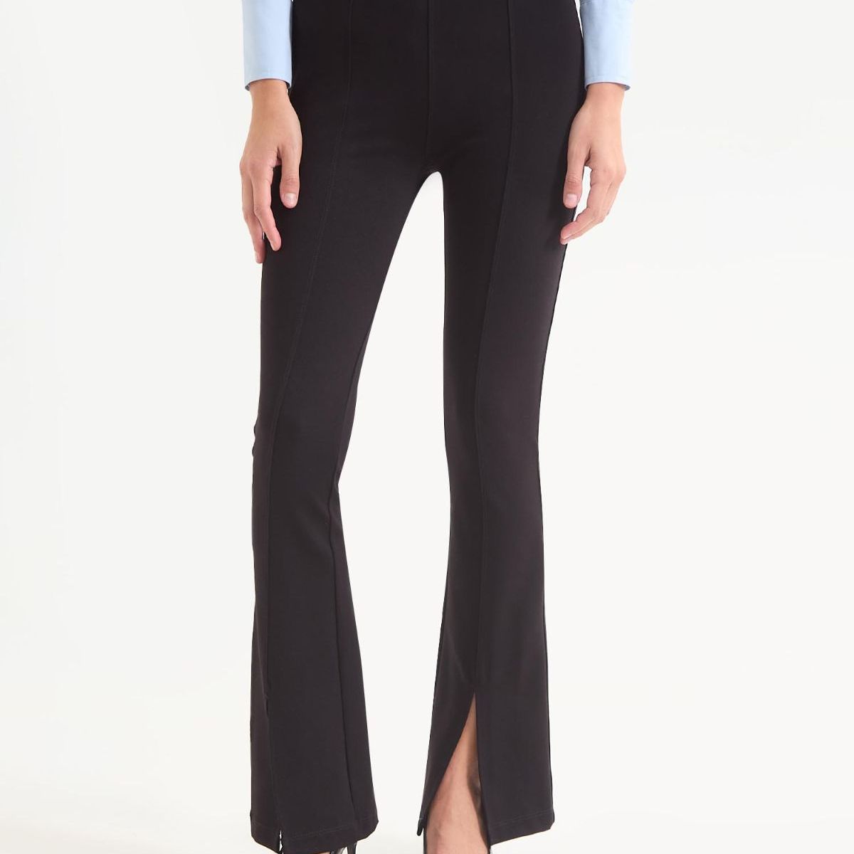 SEVEN SEVEN - Leggins Flare Con Aberturas  Para Mujer Negro Seven Seven