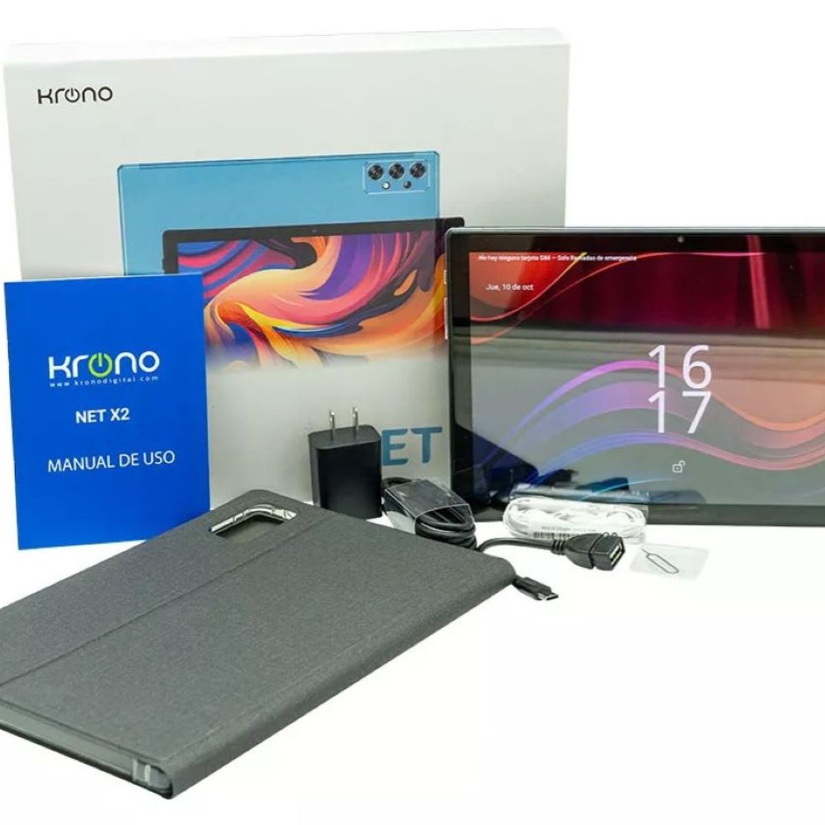 KRONO - Tablet Krono Net X2 8ram/64gb 2 Sim 4g Color Gris 5000mah