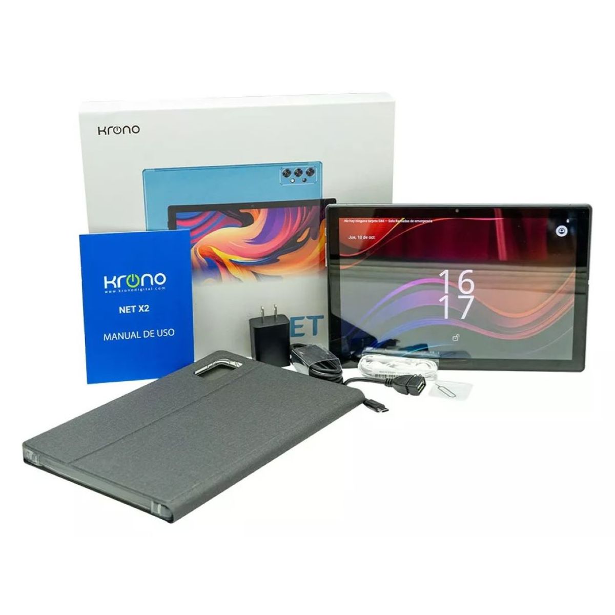 KRONO - Tablet Krono Net X2 8ram/64gb 2 Sim 4g Color Gris 5000mah
