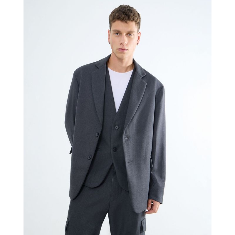 SEVEN SEVEN - Blazer Para Hombre Blazer Color Gris Oscuro Marca Seven Seven #45400044
