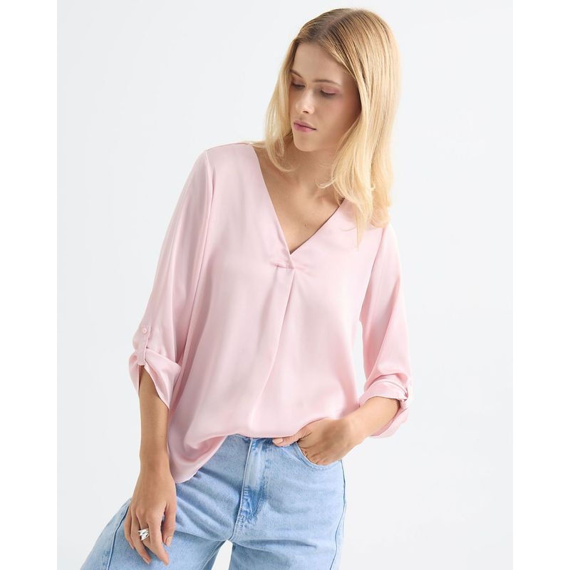 SEVEN SEVEN - Blusa Para Mujer Manga 3/4 Color Rosa Marca Seven Seven #28124030