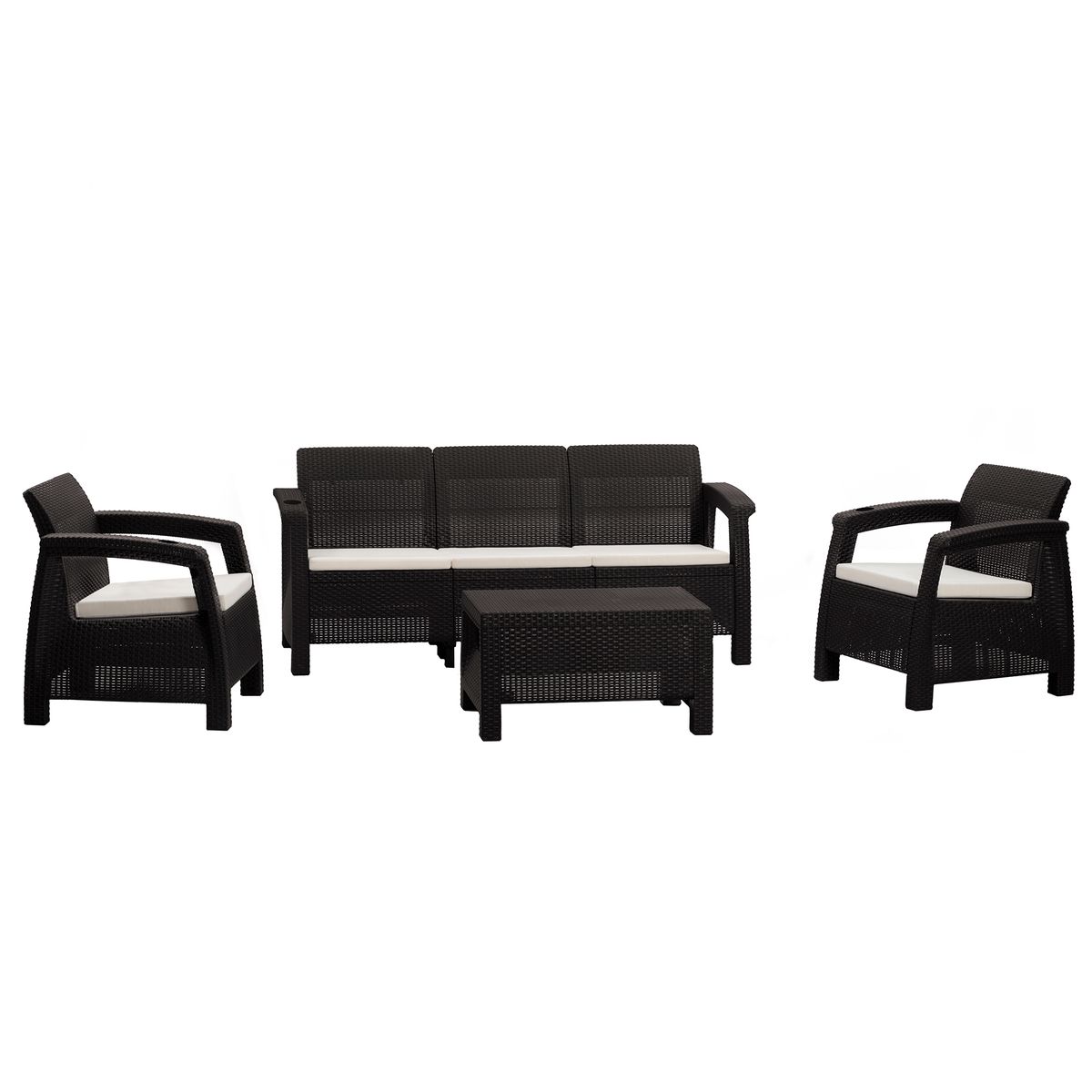 PLASTICOS MQ - Sala Ferrara Elegance Para Exterior e Interior Tipo Ratan Marca Mq