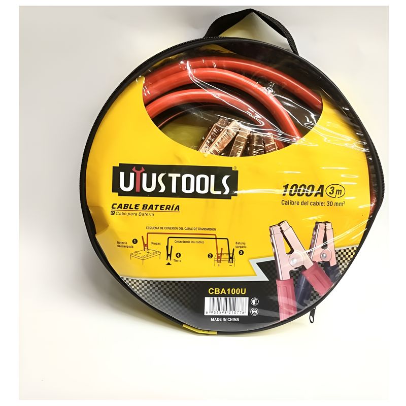 UYUSTOOLS - Cable Pasa Corriente Iniciar Batería 3m X 1000a Uyustools