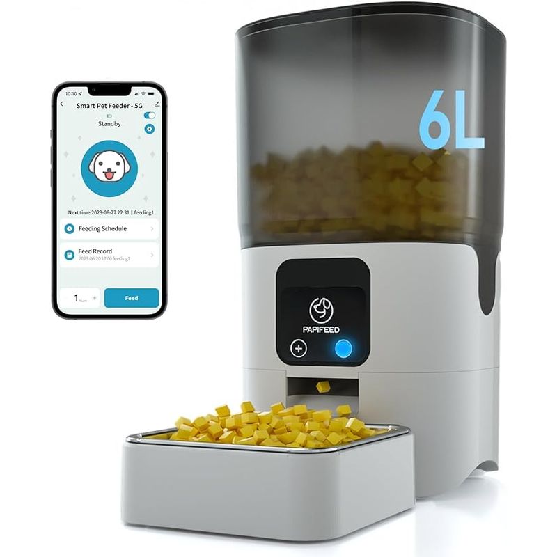 GENERICO - Alimentador Automático para Mascotas 6 litros   Alexa