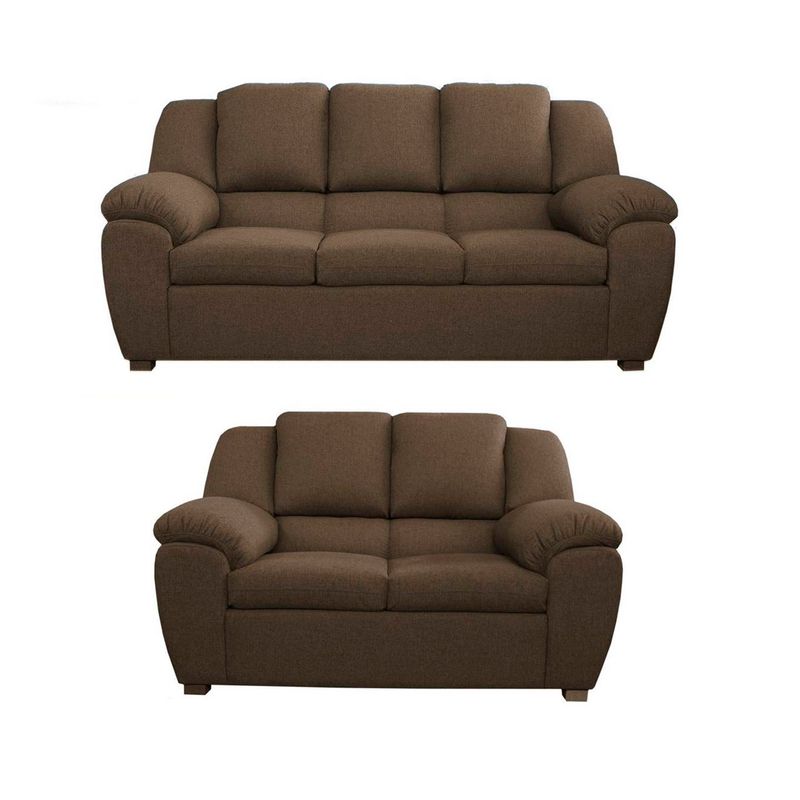 GENERICO - Sofá en L Izquierdo Pichi Tela Antifluidos 230x160x80 Gris 3 Puestos