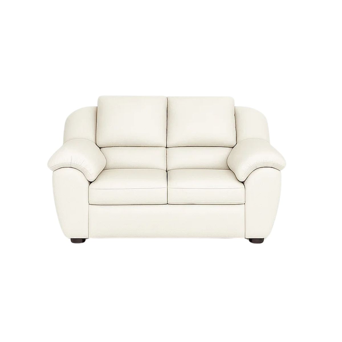 GENERICO - Juego de Sala Lino 3-2-1 Puestos Moderno Cuerina Blanco