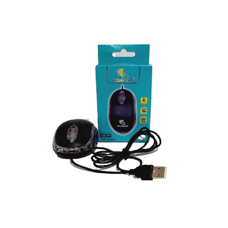 GENERICO - Mouse Alambrico Con Luz LED JX 8001