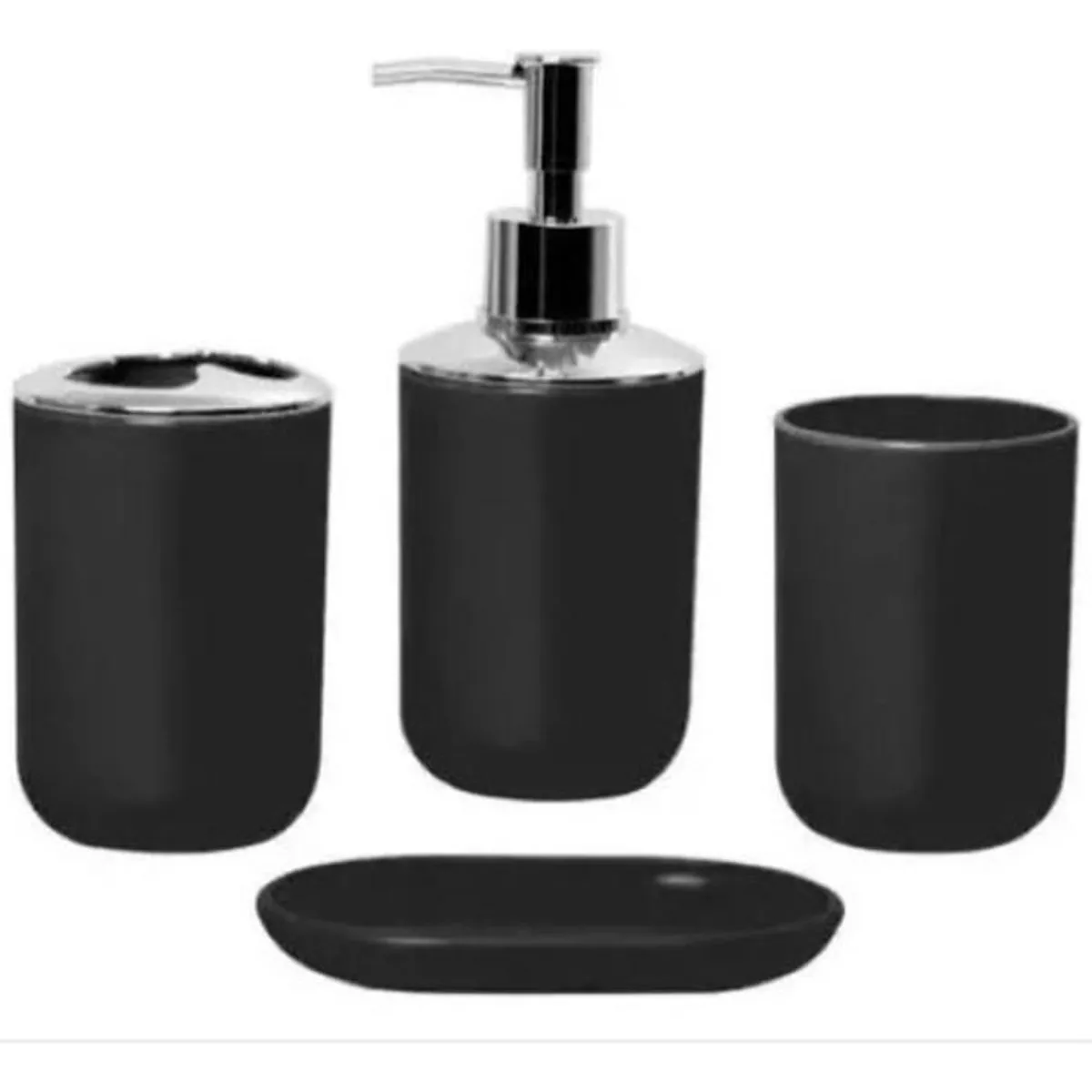GENERICO - Set Baño 6 Piezas Dispensador Jabón Hogar Aseo Organizador