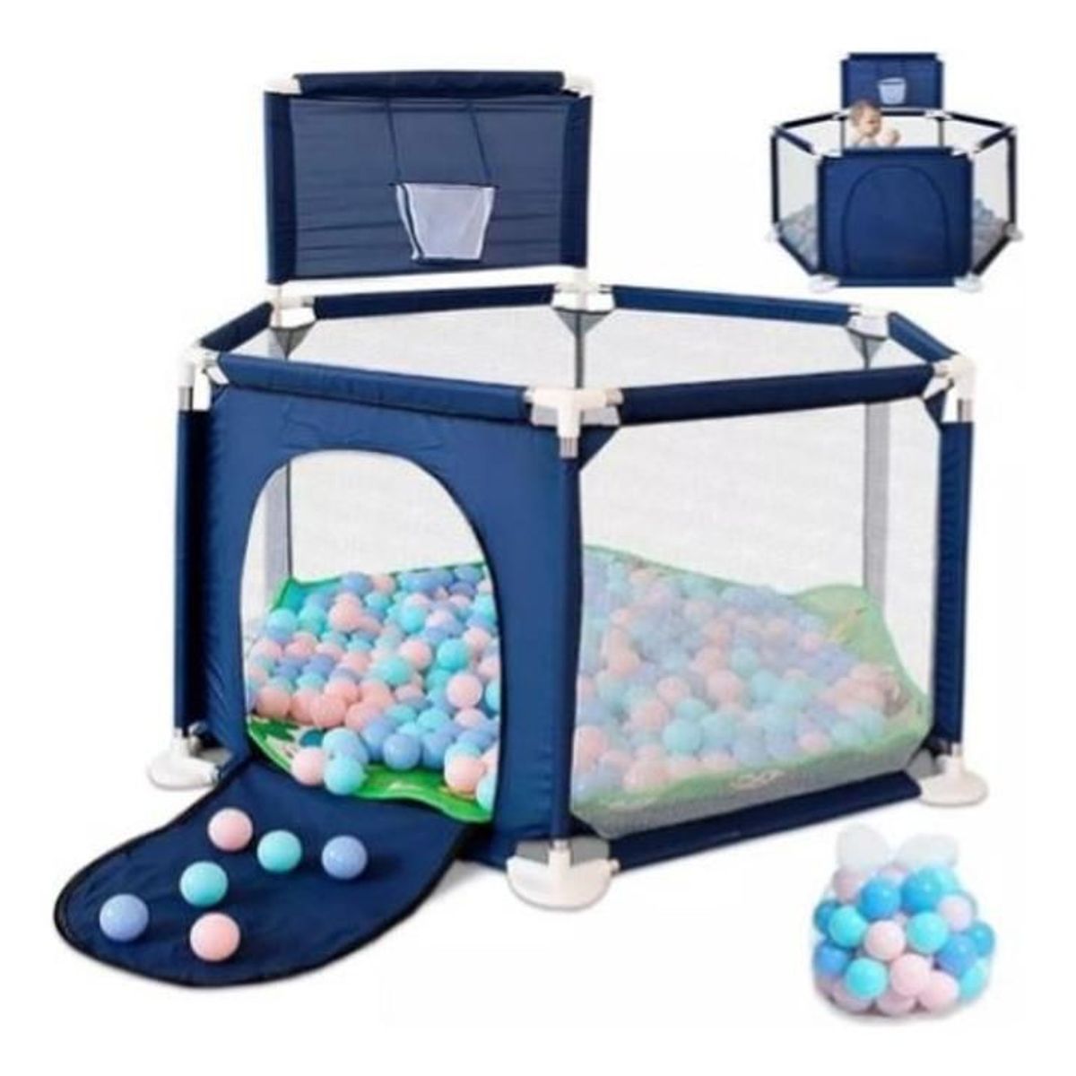 GENERICO - Corral Hexagonal Infantil Play Ground Bebes Juegos