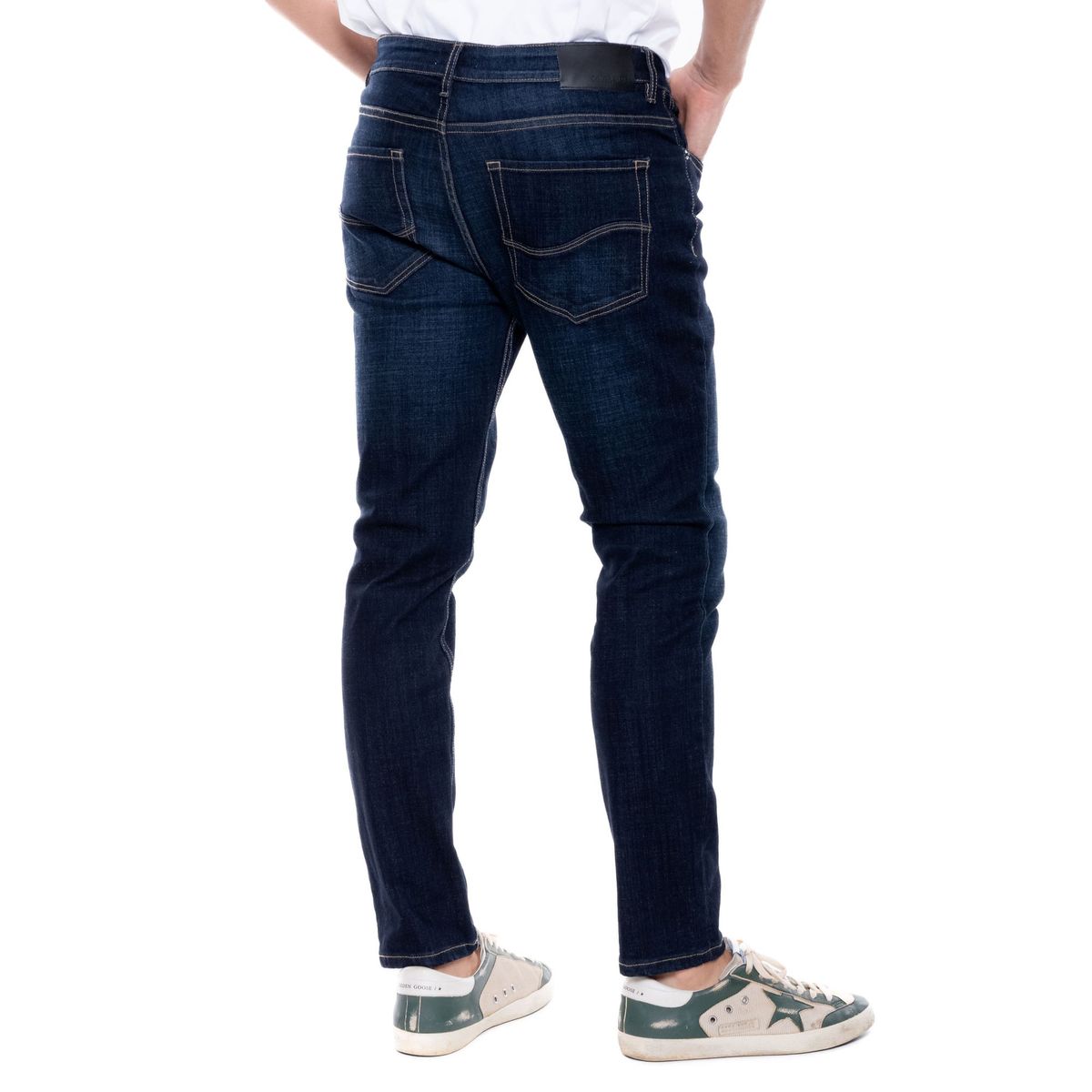 COLOR BLUE - Oakland/Skinny Fit Jeans Tono Oscuro