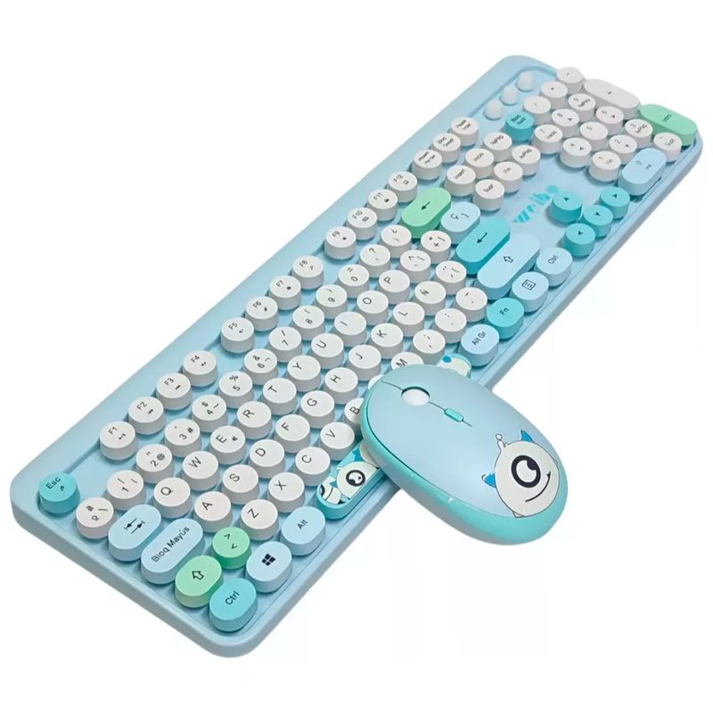 GENERICO - Combo Teclado + Mouse Inalámbrico Ergonómico Weibo Wb-216
