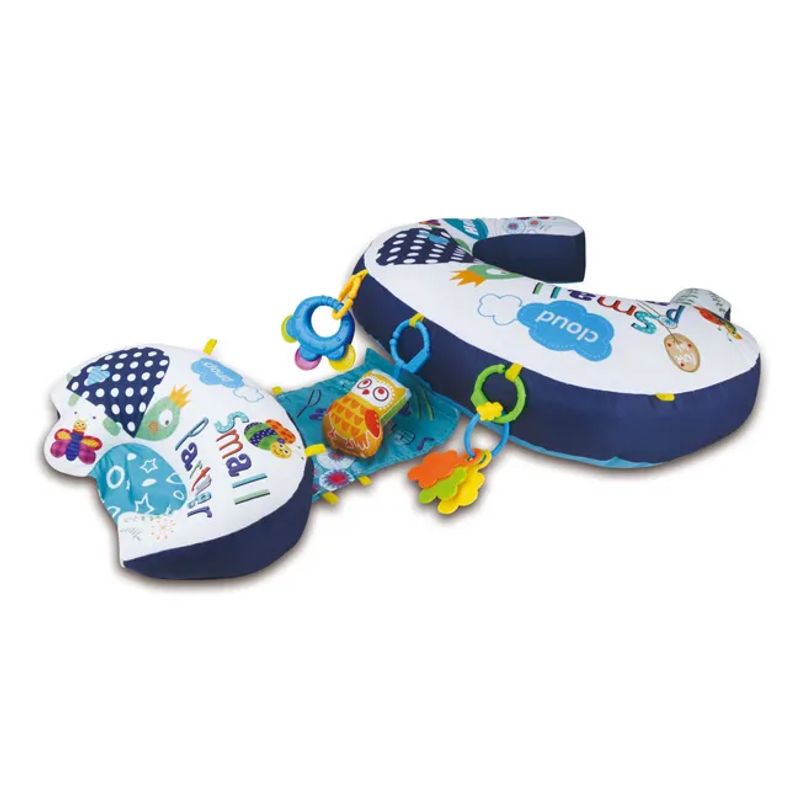 JUGANDO Y EDUCANDO - Juego Didáctico Cojín Multifuncional 5 En 1 Para Bebés