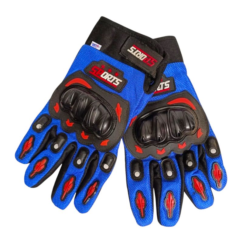 GENERICO - Guantes Moto Ciclista con Protección en Nudillos y Palmas