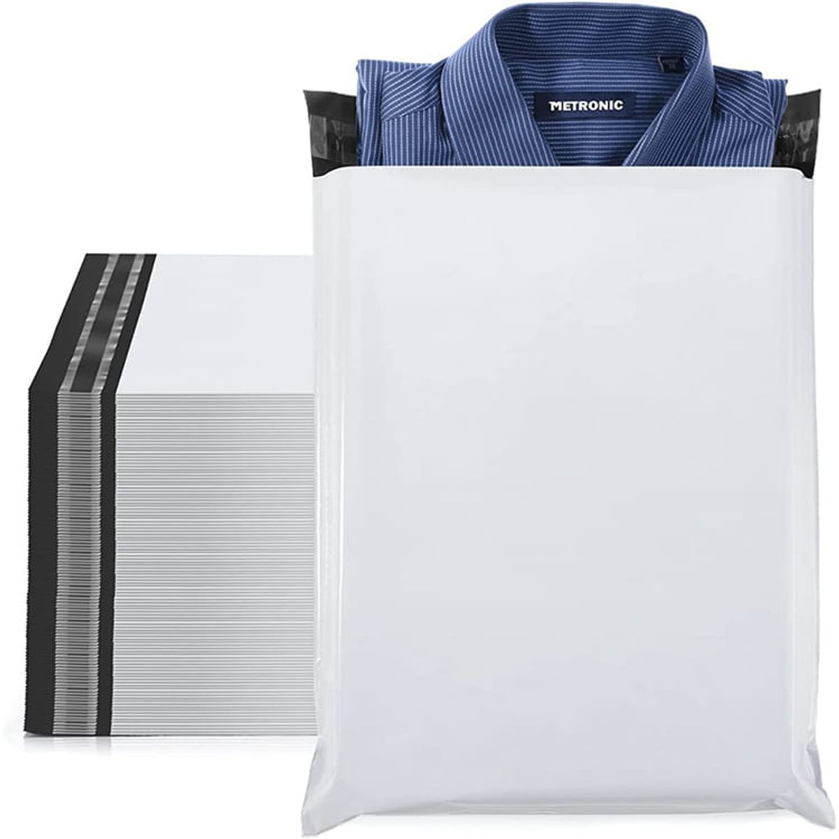 GENERICO - Bolsas de Seguridad Mensajería 41x45cm Con Portaguia x100