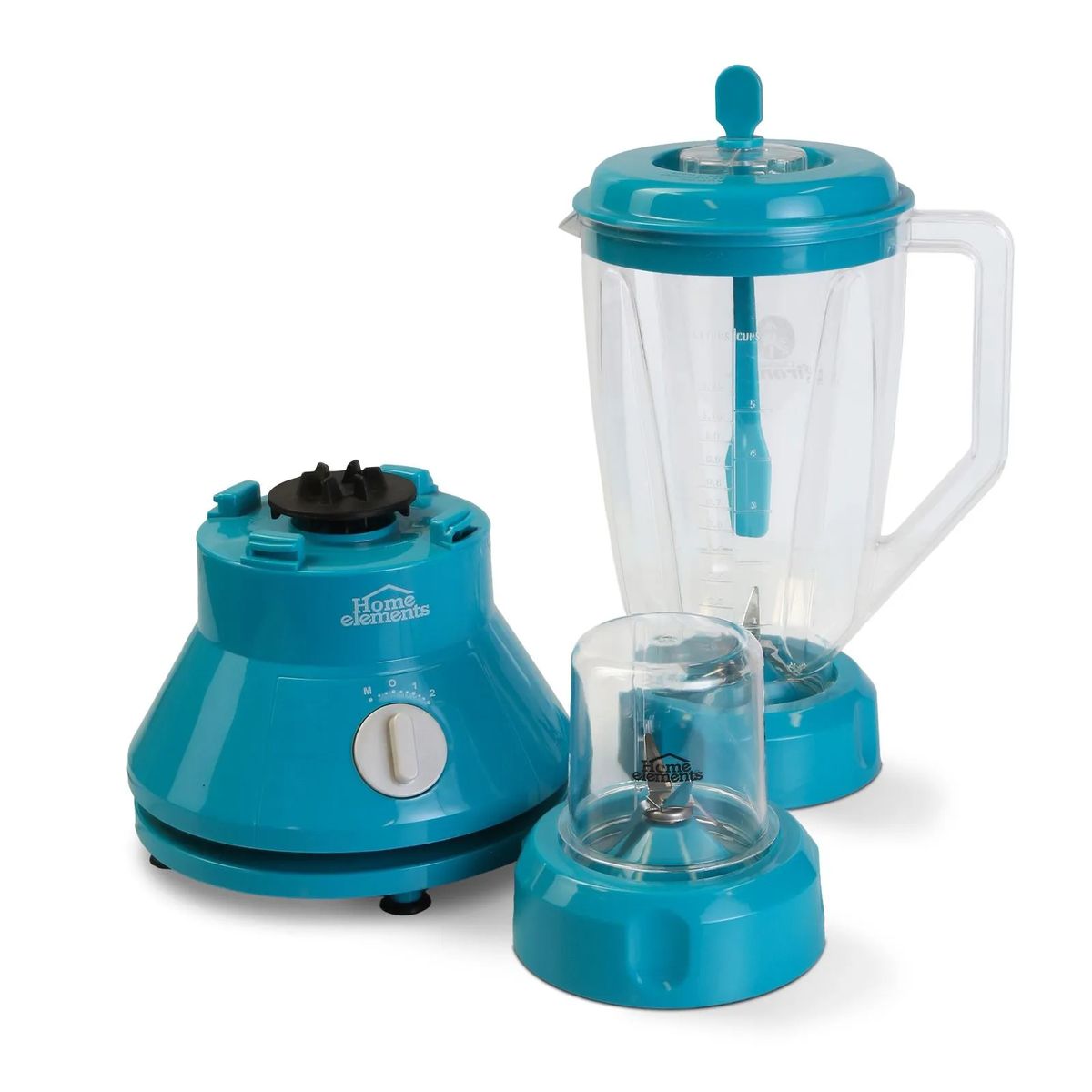 HOME ELEMENTS - Licuadora Home Elements He2819at 2l Azul Turquesa 350w.
