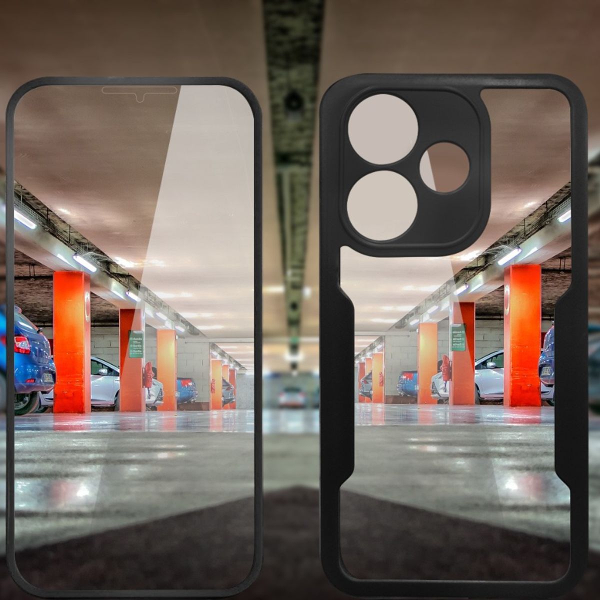 GENERICO - Estuche Protector Forro Funda 2 En 1 360 Para Redmi 13 Negro