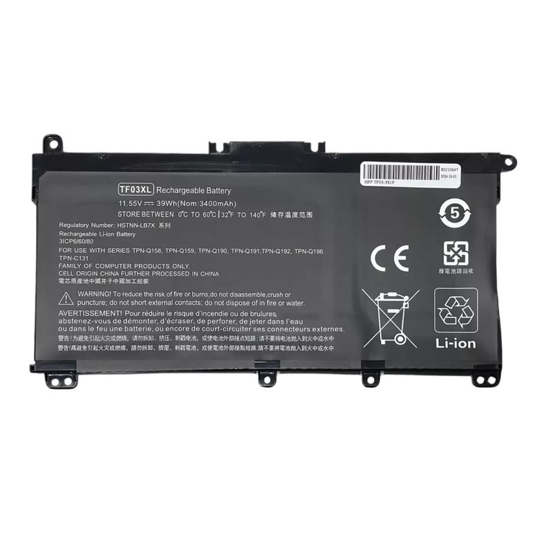 GENERICO - Bateria Portatil Para Hp HSTNN-LB7J TF03XL 14-bf108TX