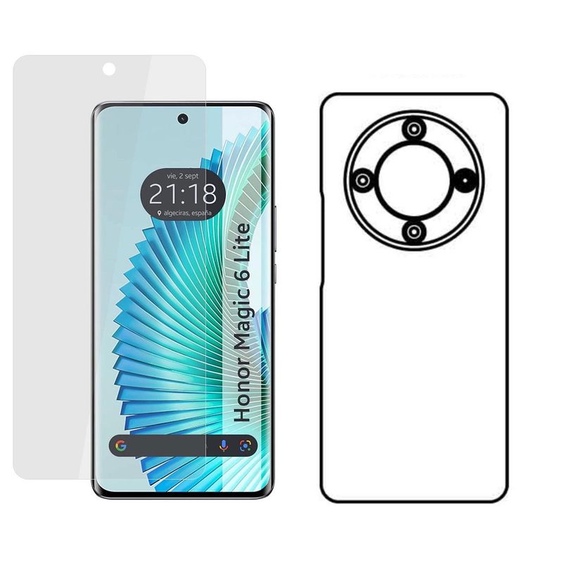 GENERICO - Protector Pantalla Y Trasero Hidrogel Para  Honor Magic 6 Lite