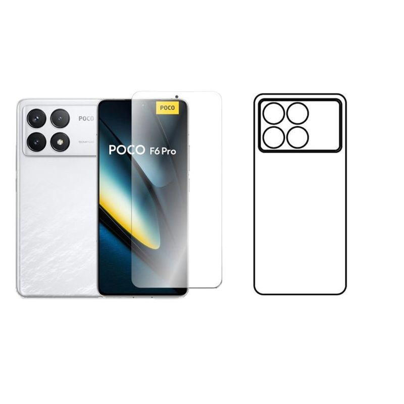 GENERICO - Protector Pantalla Y Trasero Hidrogel Para  Xiaomi Poco F6 Pro