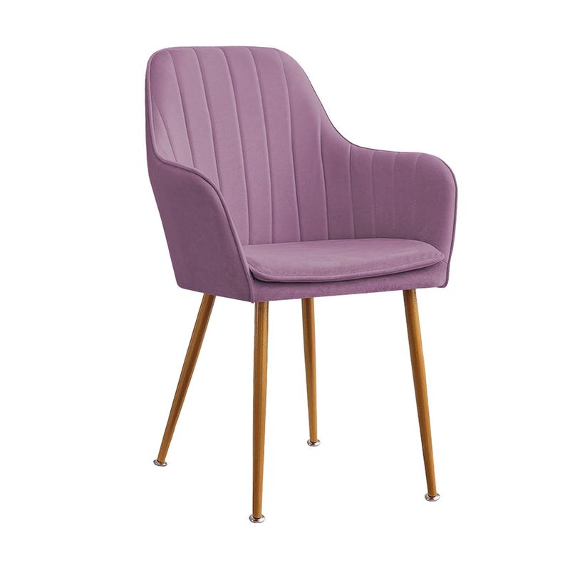 GENERICO - Silla Decorativa Mueble Sala Comedor Dormitorio Refadela Negra Lila