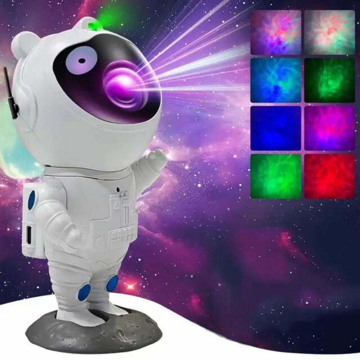 GENERICO - Lampara De Proyección Astronauta Parlante Bluetooth Mxs-018