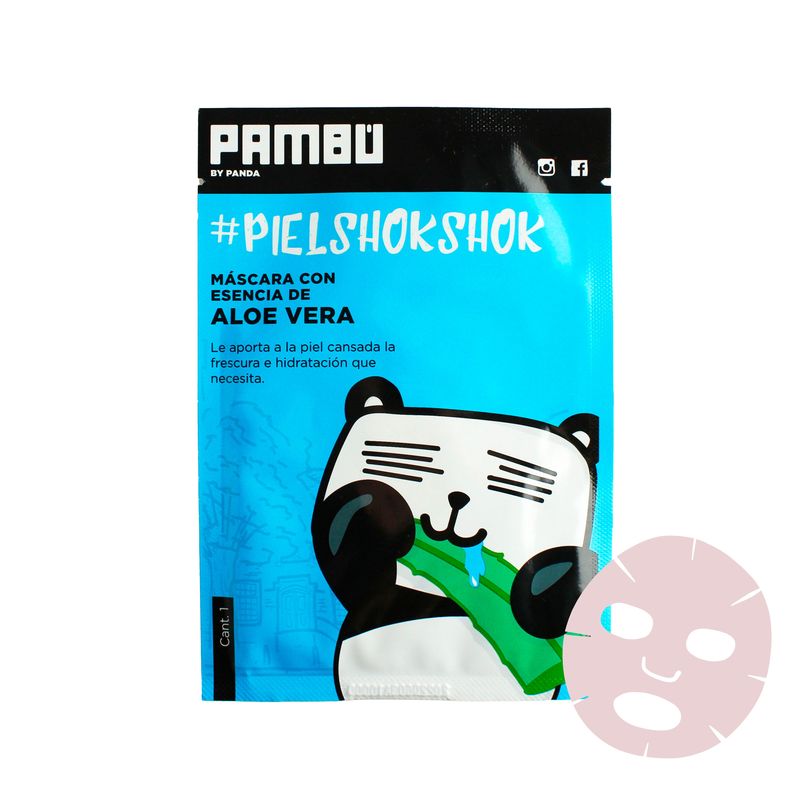 PAMBU - Mascarilla Facial Pambú con Esencia de Aloe Vera x 1 und