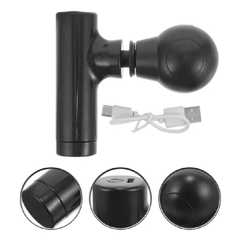 GENERICO - Massage Gun Masajeador Muscular Eléctrico Pistola Calor Frio Color Gun