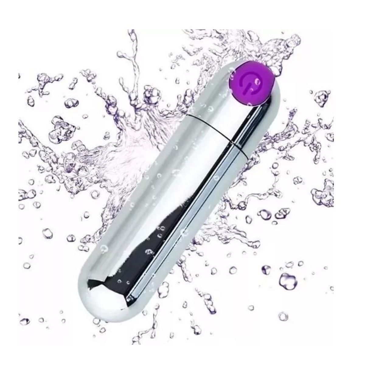 GENERICO - Bala Vibradora Recargable USB Plateada