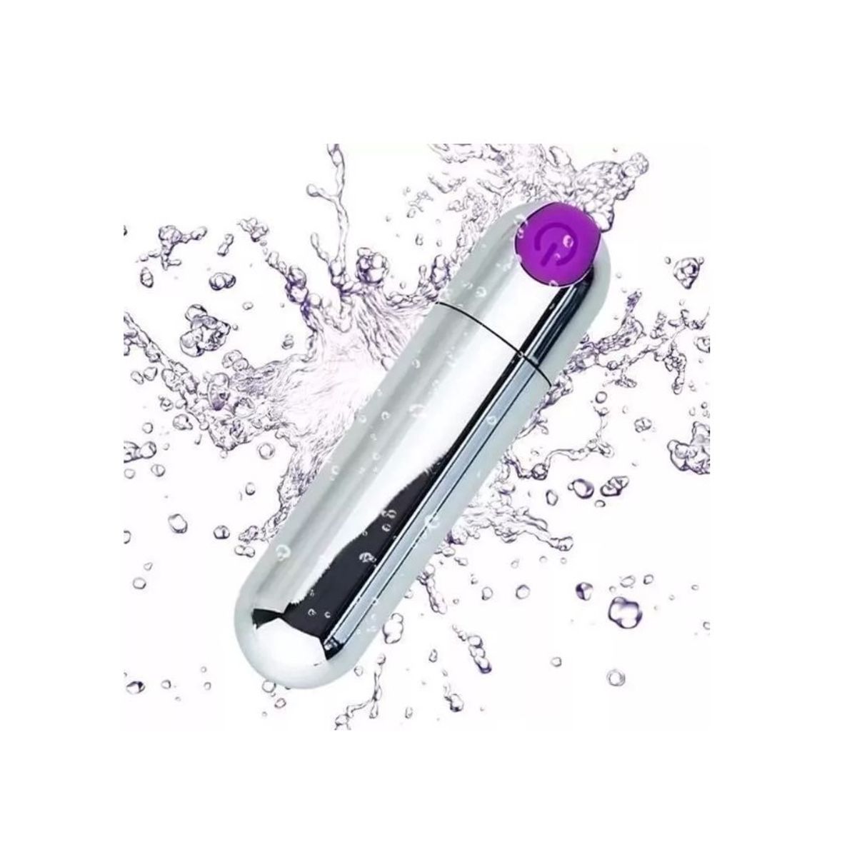 GENERICO - Bala Vibradora Recargable USB Plateada