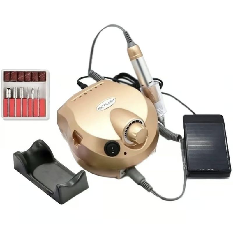 GENERICO - Pulidor Profesional Para Uñas Con Pedal DM-202
