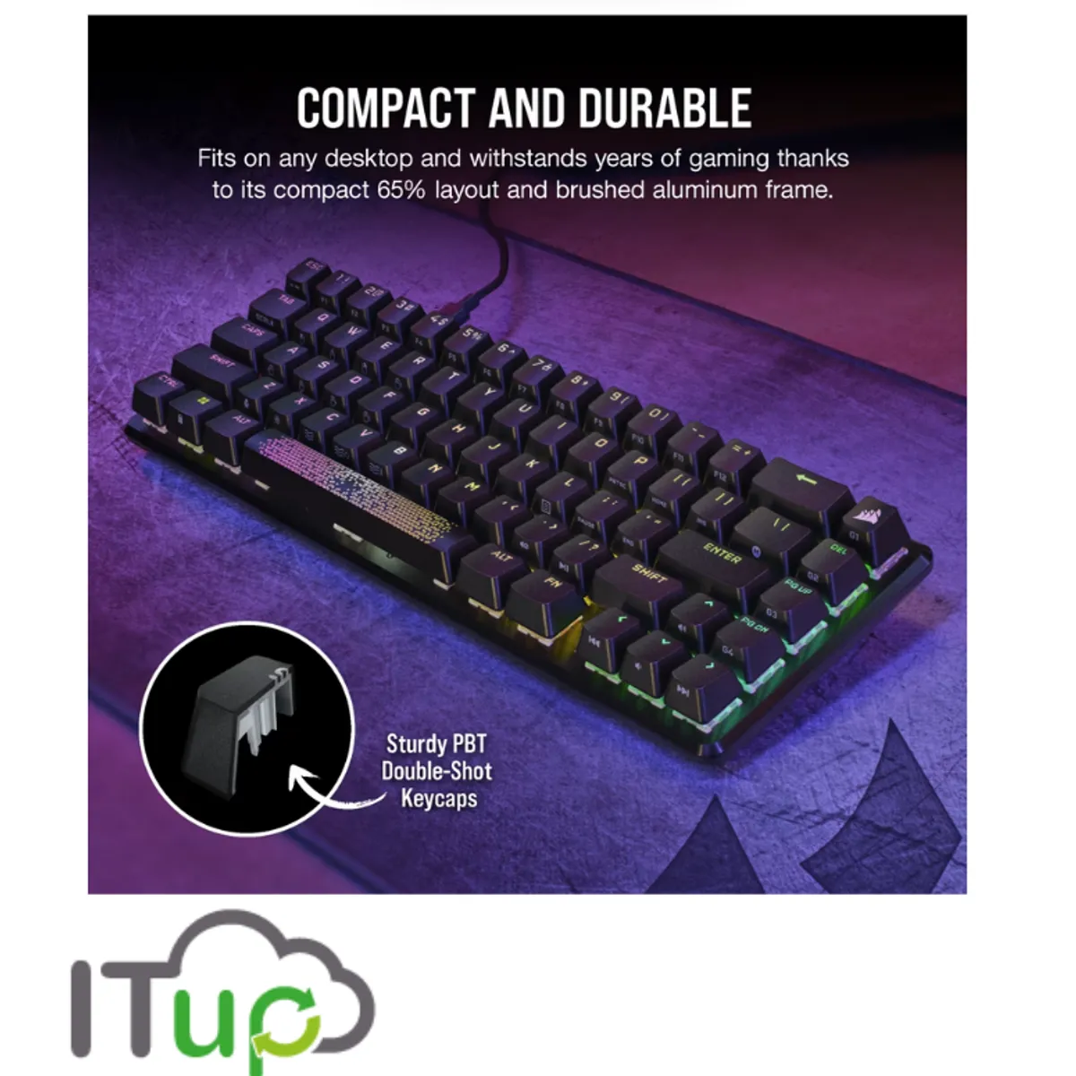 CORSAIR - TECLADO CORSAIR K65  RGB MINI