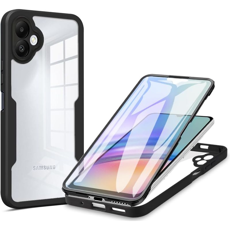 GENERICO - Estuche Protector Case Funda 2 En 1 Full 360 Para Samsung A05 Negro