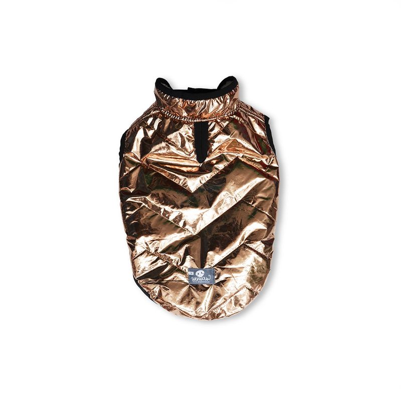 WAWAW - Chaleco para perro talla L metalizado cobre