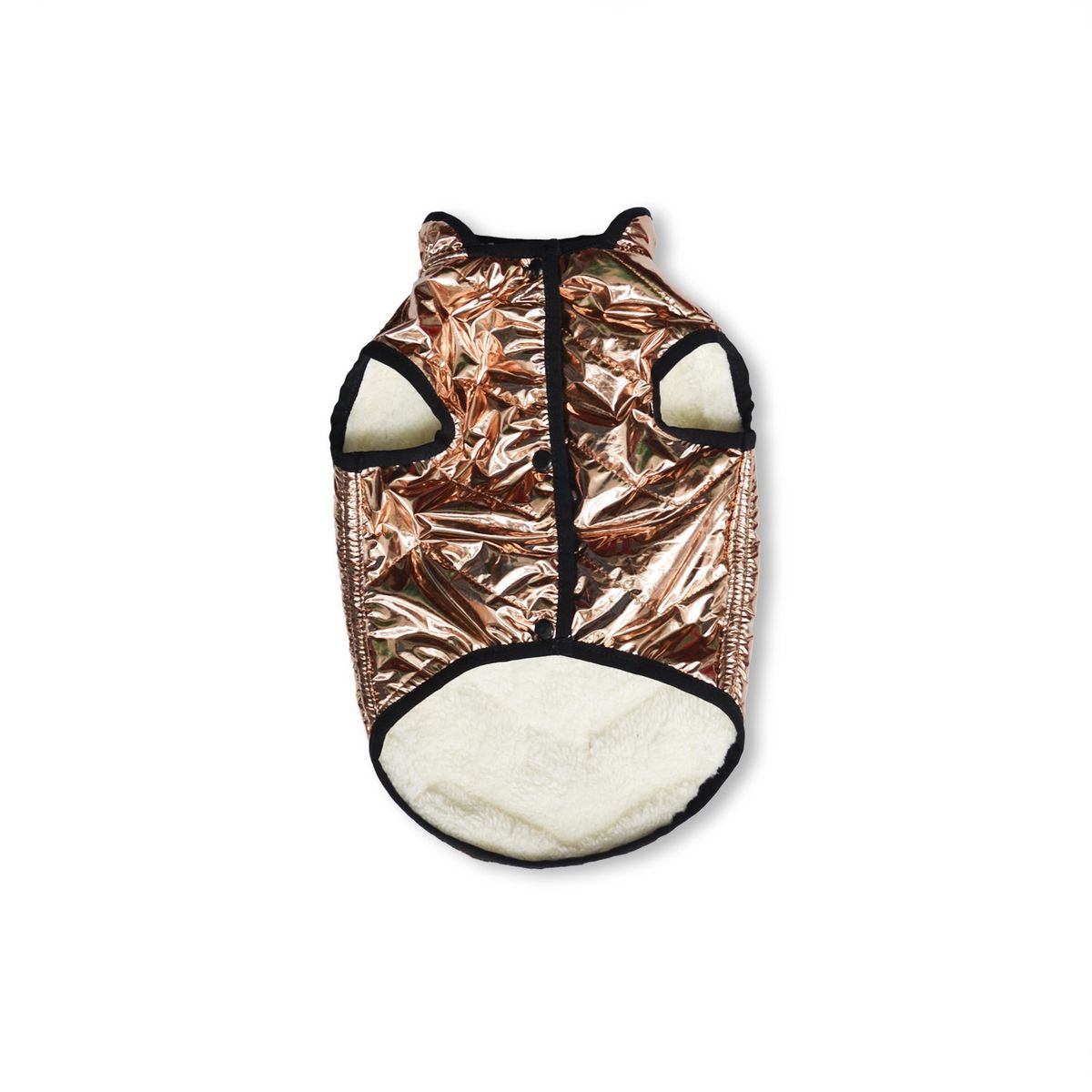 WAWAW - Chaleco para perro talla XL metalizado cobre