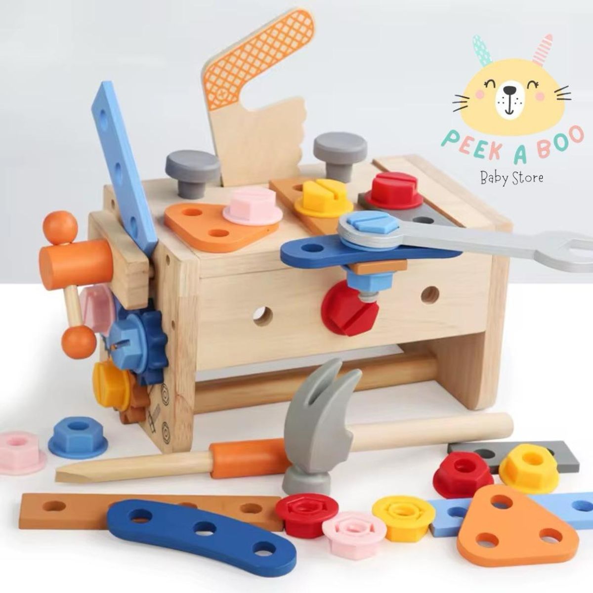 GENERICO - Juguete De Caja De Herramientas TOOLBOX Montessori Para Bebes