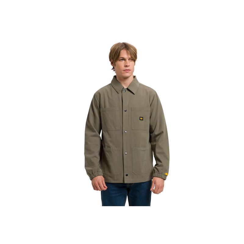 CAT - Camisa Hombre CAT Snap Front Coach Jac Verde CAT