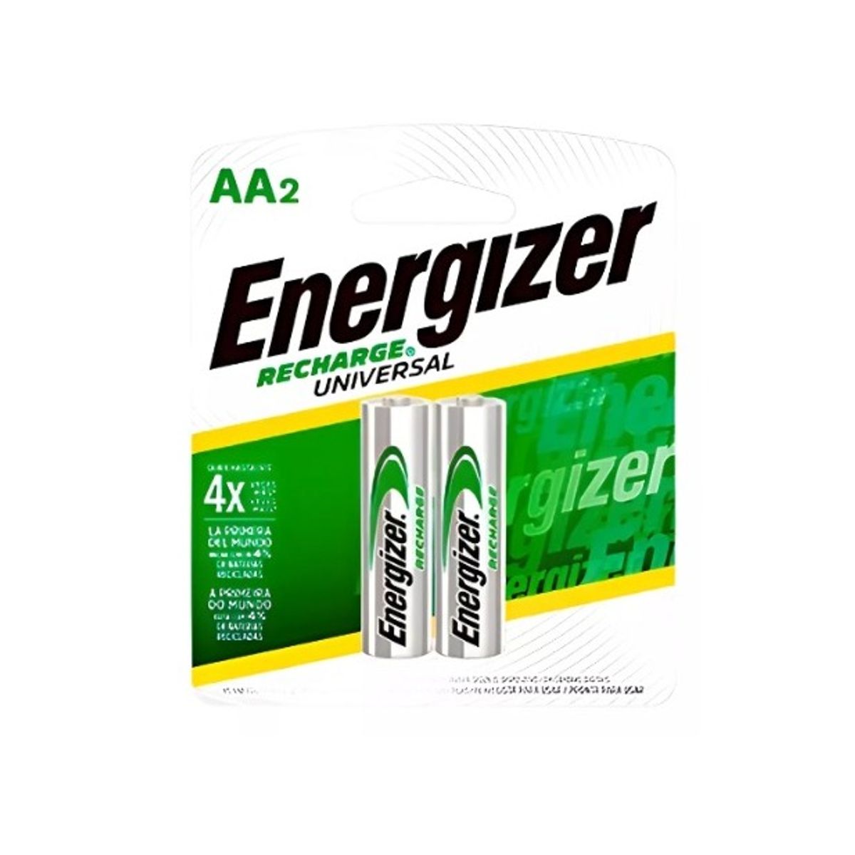ENERGIZER - 2 Pilas Baterías Recargables Energizer Aa 2.000 Mah