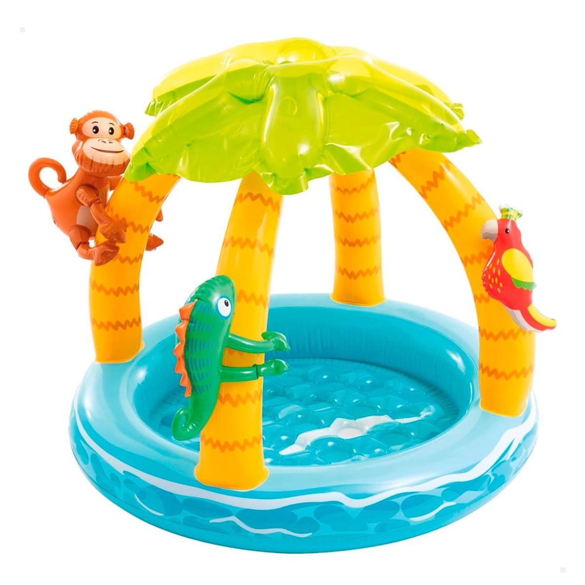 INTEX - Piscina Inflable Con Para Sol Amigos De La Isla Intex