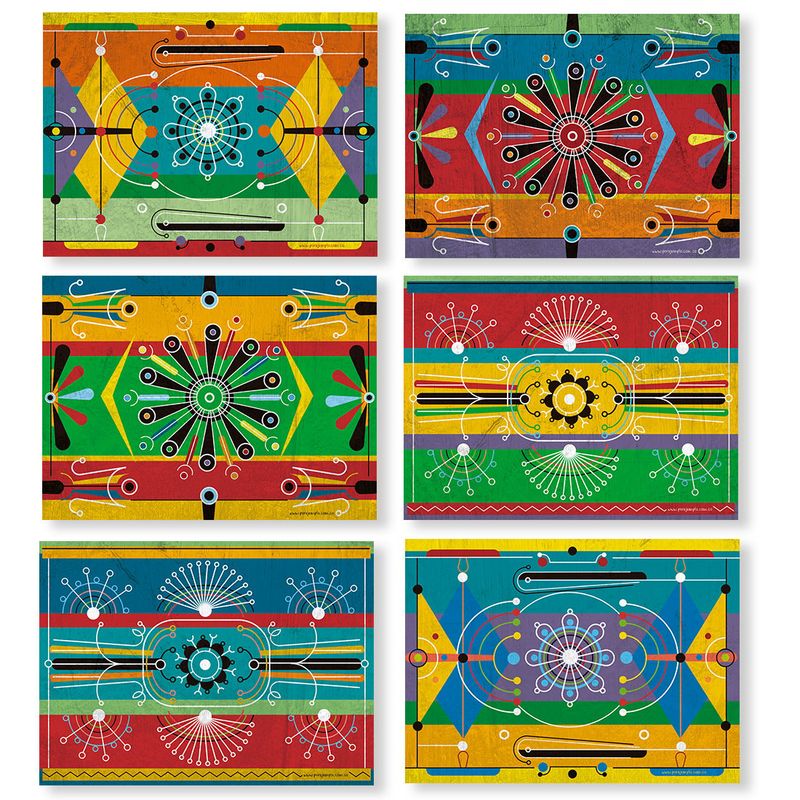GENERICO - 6 Individuales De Mesa Chivas Colombianas