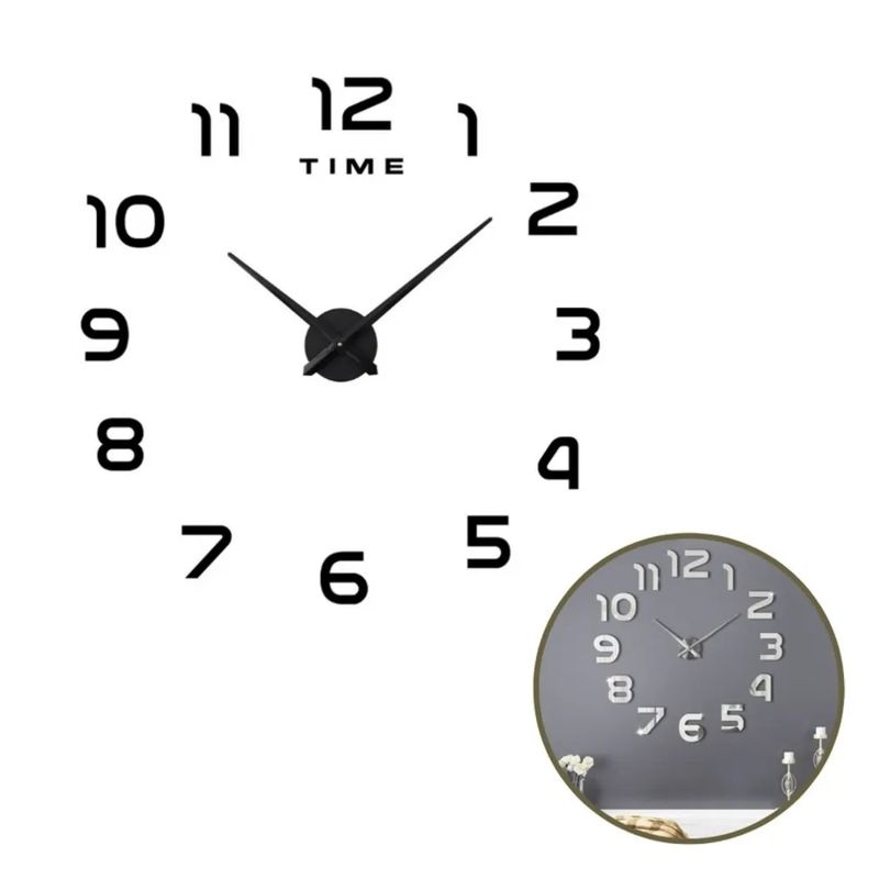 GENERICO - Reloj Pared 3D  Decoración Hogar