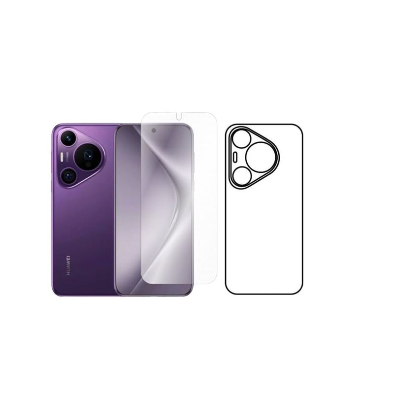 GENERICO - Protector Pantalla Y Trasero Hidrogel Para Huawei Pura 70 Pro