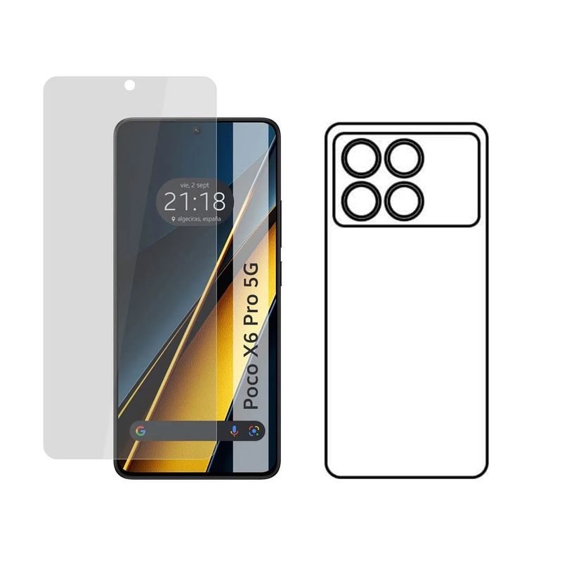 GENERICO - Protector Pantalla Y Trasero Hidrogel Para XIAOMI POCO X6 PRO