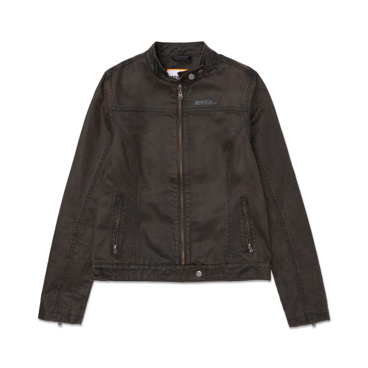 CAT - Chaqueta Mujer CAT W WAXED MOTO JACKET Marron CAT
